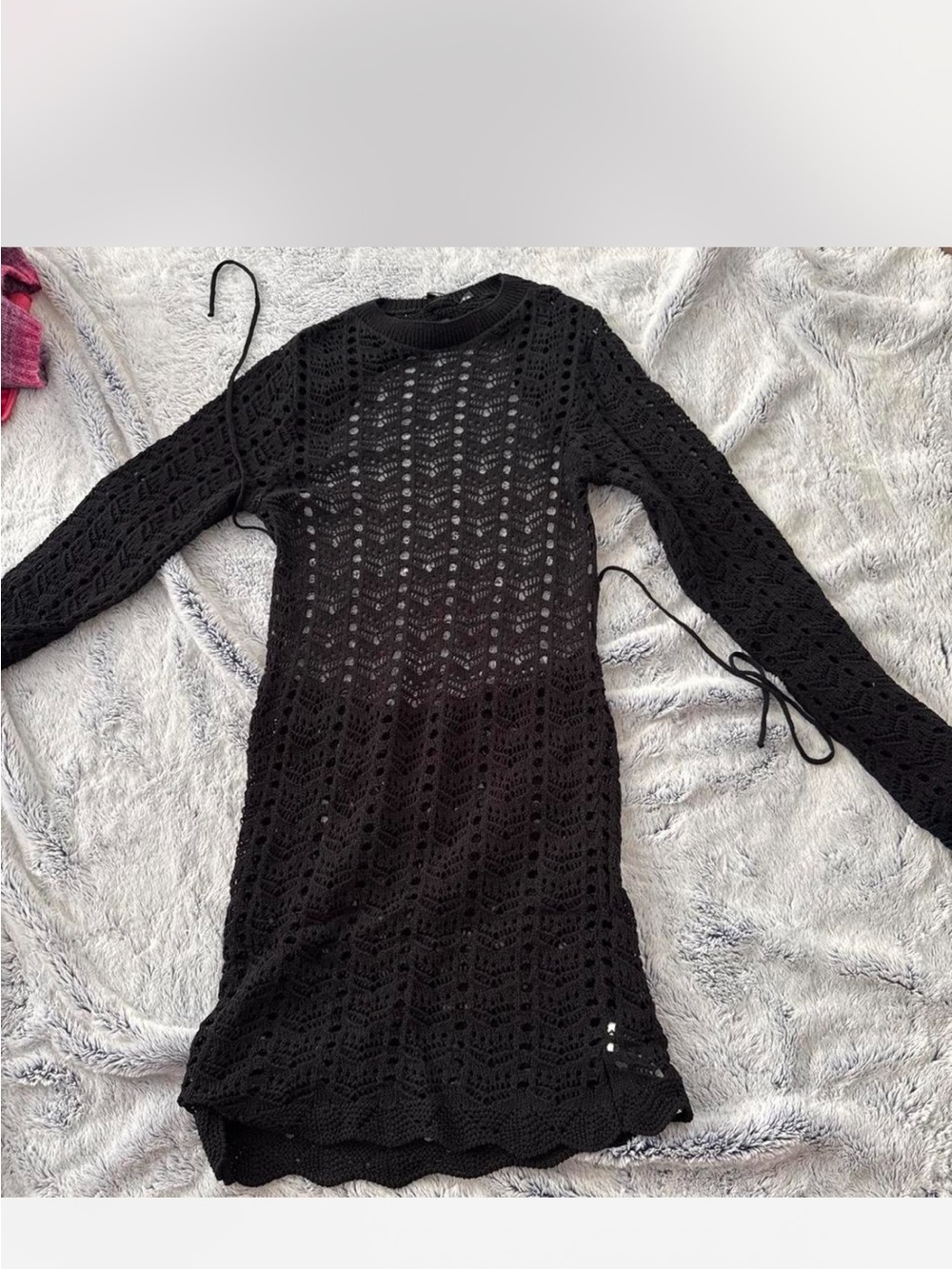 Crochet Black Cover Up